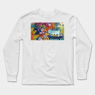 dog skater Long Sleeve T-Shirt